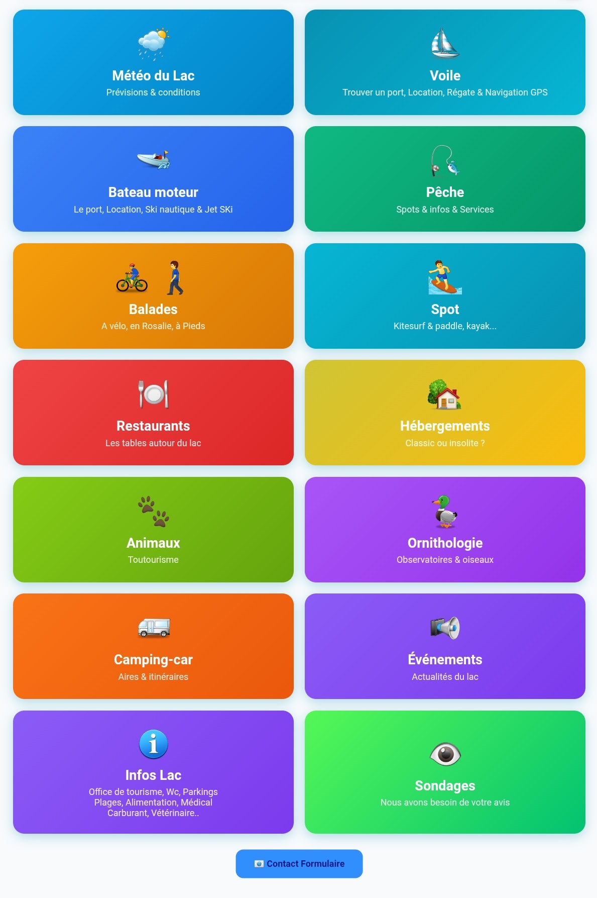 14 thèmes de l'application